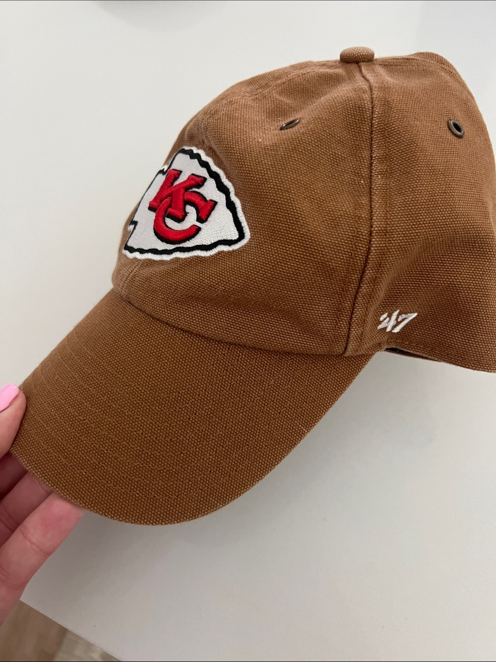 47 x Carhartt Brown Kansas City Chiefs Logo Dad Hat